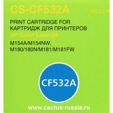 Картридж лазерный Cactus CS-CF532A CF532A желтый (900стр.) для HP LJ M180n/M181fw