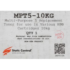 Тонер Static Control MPT5-10KG черный мешок 10000гр. для принтера HP LJ1200/4100/5000