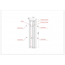 Сейф оружейный Cactus CS-SF-GK100 1000x213x153мм ключевой