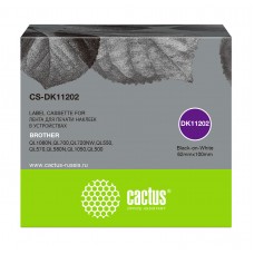 Картридж ленточный Cactus CS-DK11202 DK-11202 черный для Brother P-touch QL-500, QL-550, QL-700, QL-800