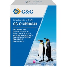 Картридж струйный G&G GG-C13T908340 пурпурный (70мл) для Epson WorkForce Pro WF-6090DW/6090DTWC/6090D2TWC/6590DWF