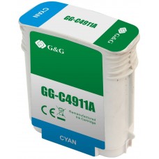 Картридж струйный G&G GG-C4911A № 82 голубой (72мл) для HP DJ 500/800C