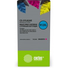 Картридж струйный Cactus CS-3YL82AE 912XL пурпурный (10.5мл) для HP OfficeJet 8012/8014/8015/8017;OfficeJet Pro 8022/8023/8024/8025 AIO