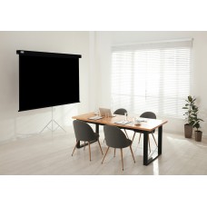 Экран Cactus 183x244см Wallscreen CS-PSW-183X244-BK 4:3 настенно-потолочный рулонный черный