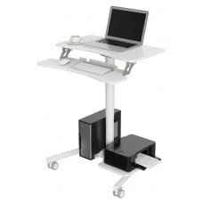 Стол для ноутбука Cactus VM-FDS108 столешница МДФ белый 71x39.2x110см (CS-FDS108WWT)