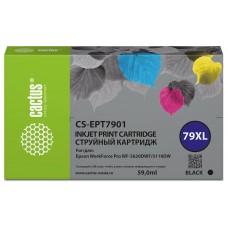 Картридж струйный Cactus CS-EPT7901 79XL черный (59мл) для Epson WorkForce WF-4630 Pro/WF-4640 Pro/WF-5110 Pro