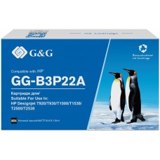 Картридж струйный G&G №727 GG-B3P22A черный матовый (130мл) для HP DJ T920/T1500/T2530
