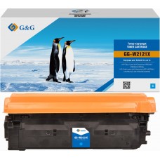 Картридж лазерный G&G 212X GG-W2121X голубой (10000стр.) для HP Color LJ M554/M555/578 Enterprise