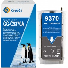 Картридж струйный G&G GG-C9370A фото черный (130мл) для HP HP Designjet T610, T770, T790eprinter, T1300eprinter, T1100, T1100PS, T1120, T1120PS, T1200, T1200PS, T1200HDMultifunction, T2300eMultifunction