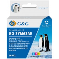 Картридж струйный G&G GG-3YM63AE 305XL многоцветный (11.6мл) для HP DeskJet 2320/2710/2720/2300