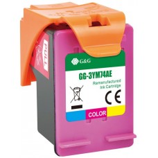 Картридж струйный G&G GG-3YM74AE 653 многоцветный (18мл) для HP DeskJet Plus Ink Advantage 6075/6475