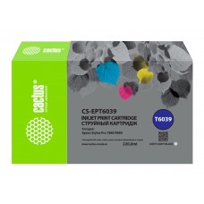 Картридж струйный Cactus CS-EPT6039 T6039 св.сер.пигм. (220мл) для Epson Stylus PRO 7880/9880