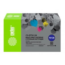 Картридж струйный Cactus CS-EPT6128 T6128 черный матовый (220мл) для Epson Stylus PRO 7880/9880