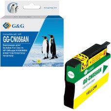 Картридж струйный G&G GG-CN056AN желтый (14мл) для HP Officejet 6100/6600/6700/7110/7510/7610/7612