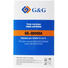 Картридж лазерный G&G GG-Q6000A черный (2500стр.) для HP CLJ 1600/2600/2605N, LBP 5000/5100 Canon