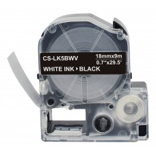 Картридж ленточный Cactus CS-LK5BWV черный для Epson LW400/LW700/LW600P/LW1000P/K400/Z700/Z900