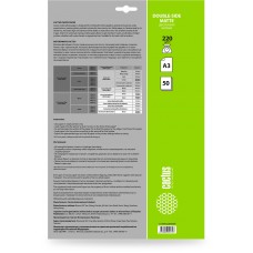 Фотобумага Cactus CS-MA322050DS A3/220г/м2/50л./белый матовое/матовое для струйной печати