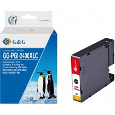 Картридж струйный G&G GG-PGI-2400XLC PGI-2400XL C голубой (20.4мл) для Canon Maxify iB4040/iB4140/МВ5040/MB5140/МВ5340/MB5440