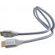 Кабель Cactus CS-HDMI.2.1-1_MAK HDMI (m)/HDMI (m) 1м. позолоч.конт. серебристый