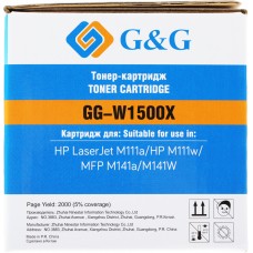 Картридж лазерный G&G GG-W1500X W1500X черный (2000стр.) для HP LaserJet M111a/M111w/MFP M141a/M141W