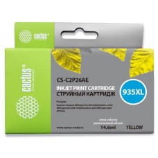 Картридж струйный Cactus CS-C2P26AE №935XL желтый (14.6мл) для HP DJ Pro 6230/6830