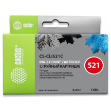 Картридж струйный Cactus CS-CLI521C голубой (9мл) для Canon MP540/MP550/MP620/MP630/MP640/MP660