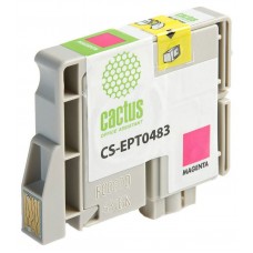 Картридж струйный Cactus CS-EPT0483 T0483 пурпурный (14.4мл) для Epson Stylus Photo R200/R220/R300/R320/R340/RX500/RX600/RX620/RX640