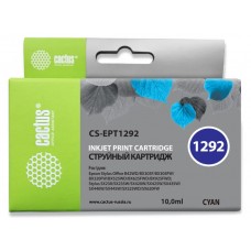 Картридж струйный Cactus CS-EPT1292 T1292 голубой (10мл) для Epson B42/BX305/BX305F/BX320/BX525/BX625/SX420/SX425/SX525/SX621