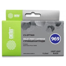 Картридж струйный Cactus CS-EPT969 T0969 светло-серый (13мл) для Epson Stylus Photo R2880