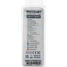 Память DDR3 8Gb 1333MHz Patriot PSD38G13332 RTL PC3-10600 CL9 DIMM 240-pin 1.5В dual rank Ret