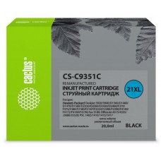 Картридж струйный Cactus CS-C9351C №21XL черный (20мл) для HP DJ 3920/3940/D1360/D1460/D1470/D1560/D2330/D2360