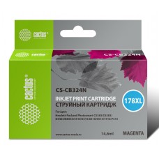 Картридж струйный Cactus CS-CB324N(CS-CB324) №178XL пурпурный (14.6мл) для HP PS B8553/C5383/C6383