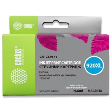 Картридж струйный Cactus CS-CD973 №920XL пурпурный (14.6мл) для HP DJ 6000/6500/7000/7500