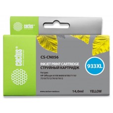 Картридж струйный Cactus CS-CN056 №933XL желтый (14мл) для HP DJ 6600