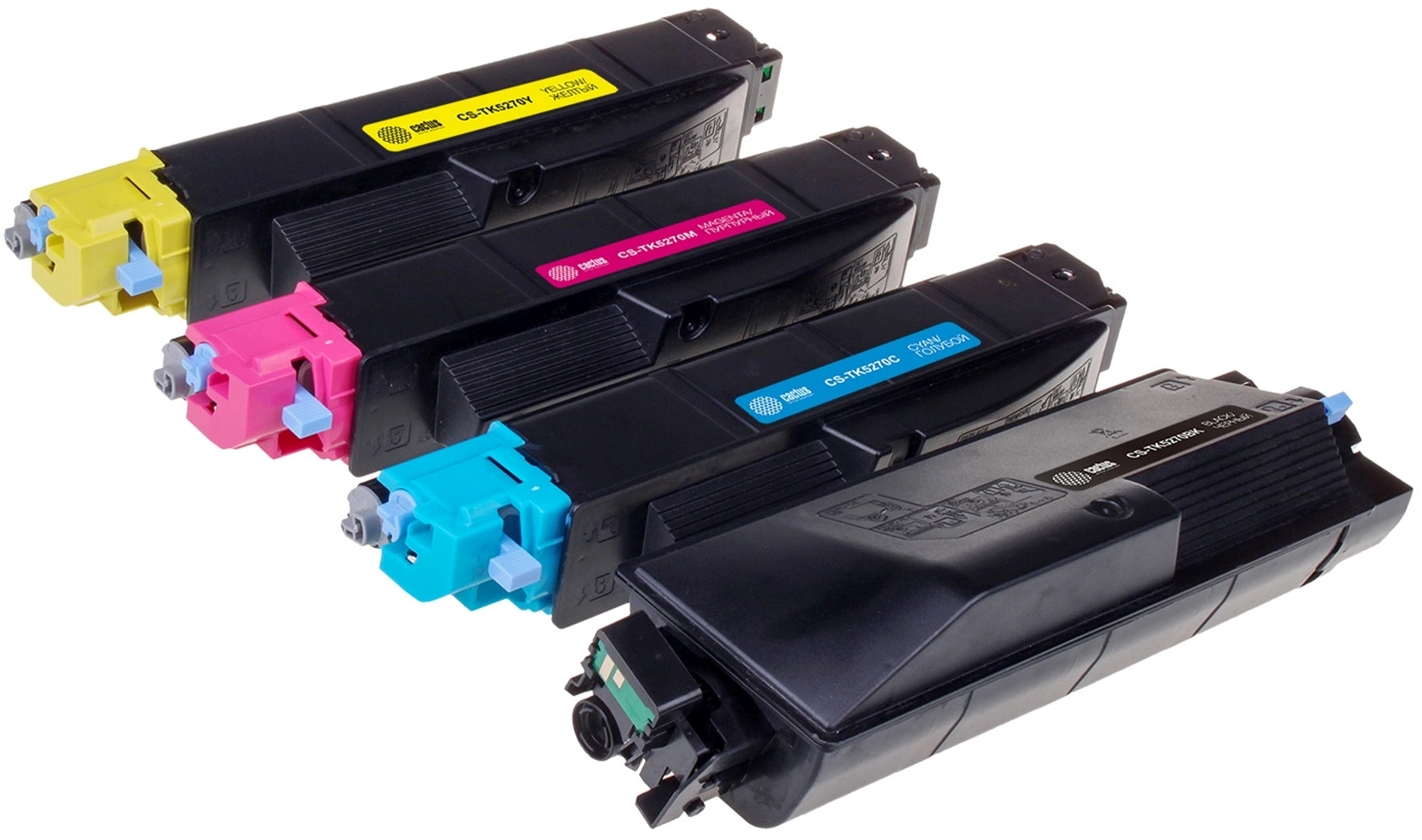 Картридж лазерный Cactus CS-TK5270C TK-5270C голубой (6000стр.) для Kyocera Ecosys P6230cdn/M6230cidn/M6630cidn
