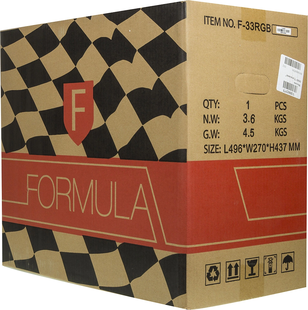 Корпус Formula F-33RGB черный без БП ATX 5x120mm 2x140mm 2xUSB2.0 1xUSB3.0 audio bott PSU