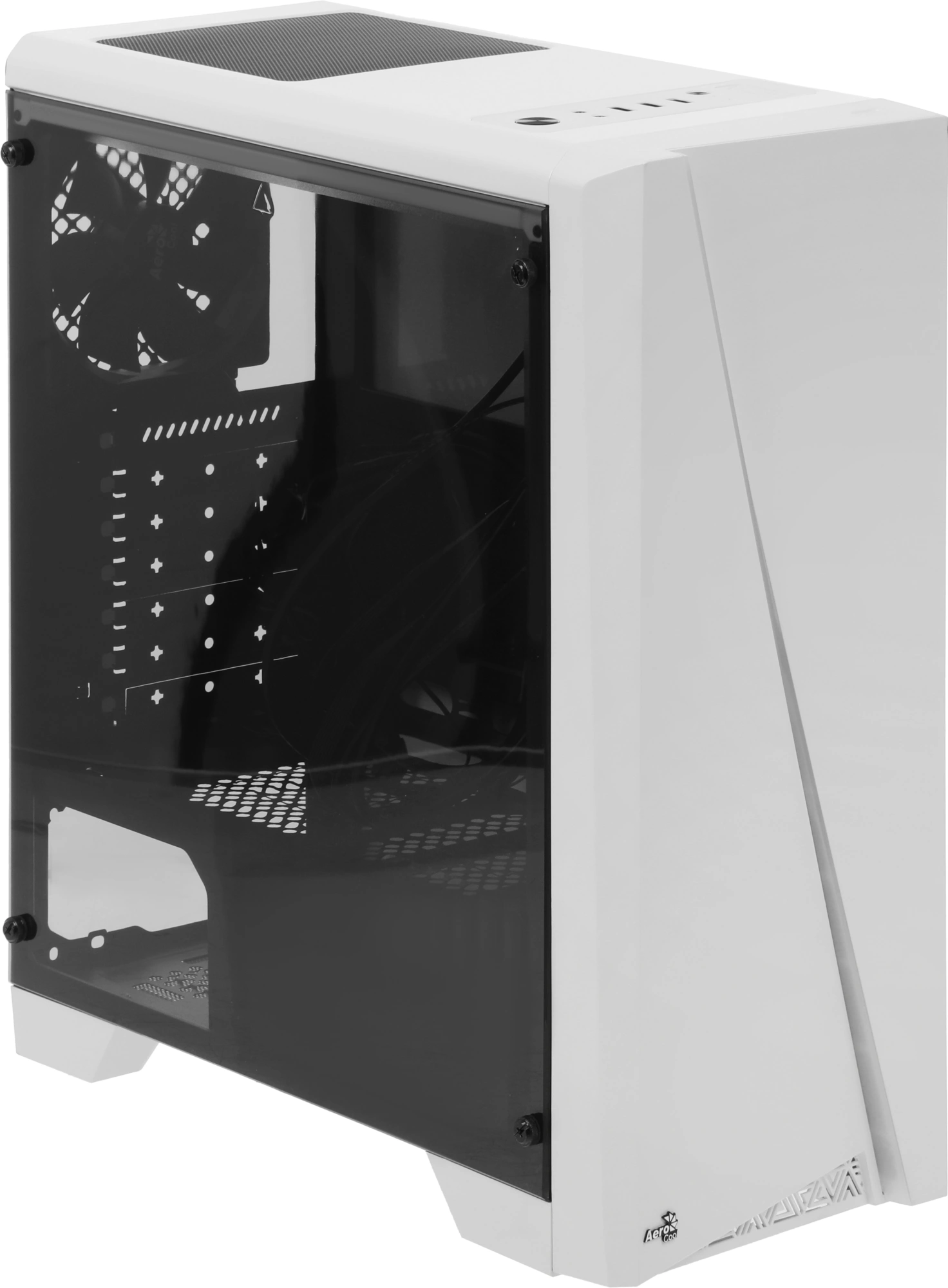 Корпус Aerocool Cylon белый без БП ATX 5x120mm 2xUSB2.0 1xUSB3.0 audio CardReader bott PSU