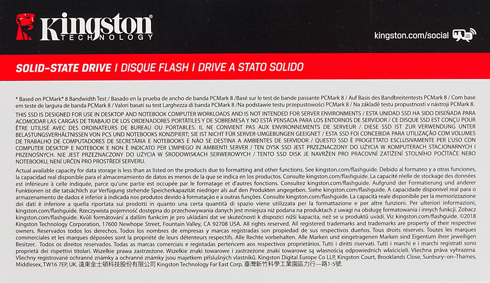 Накопитель SSD Kingston SATA-III 960GB SA400S37/960G A400 2.5