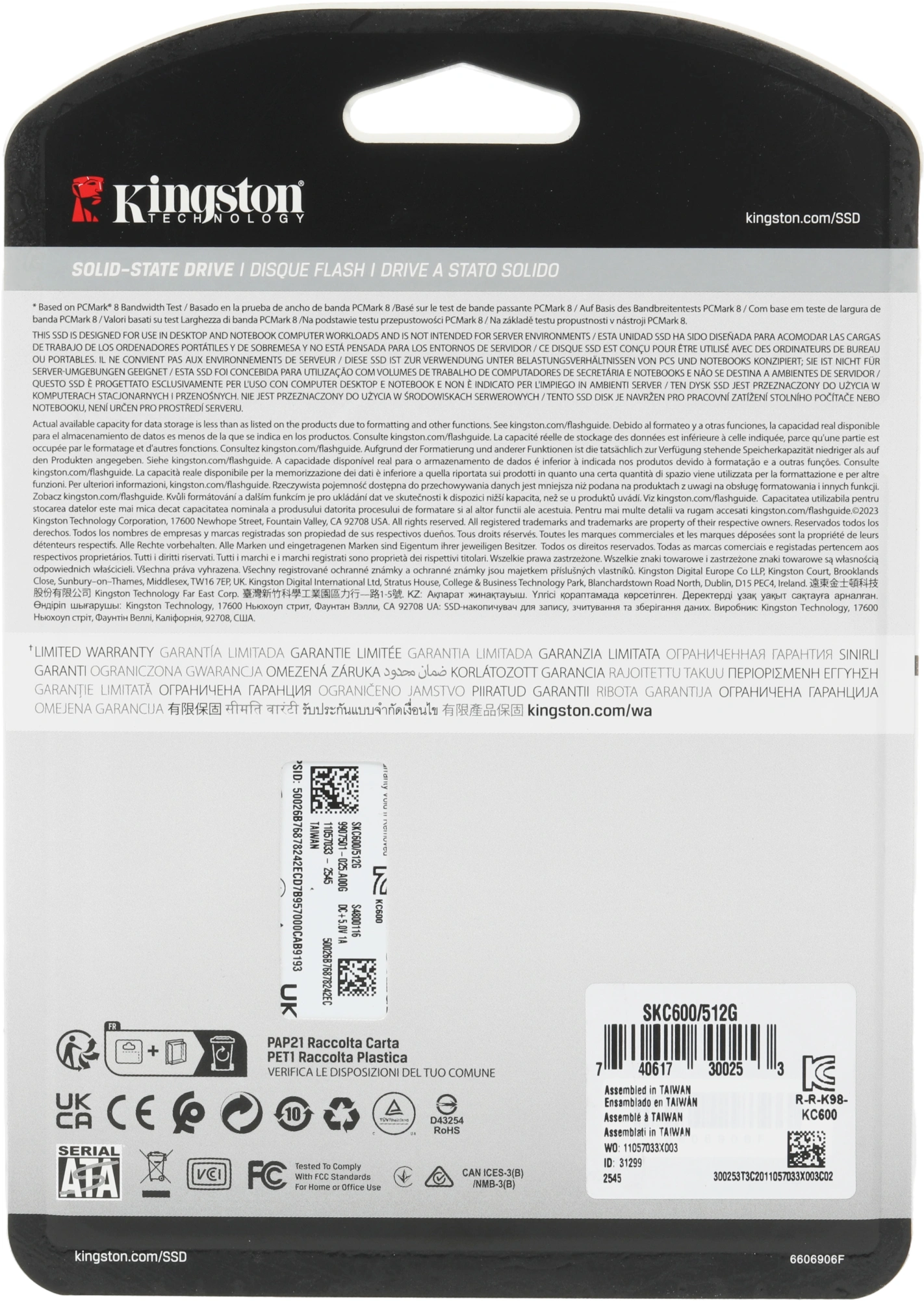Накопитель SSD Kingston SATA-III 512GB SKC600/512G KC600 2.5