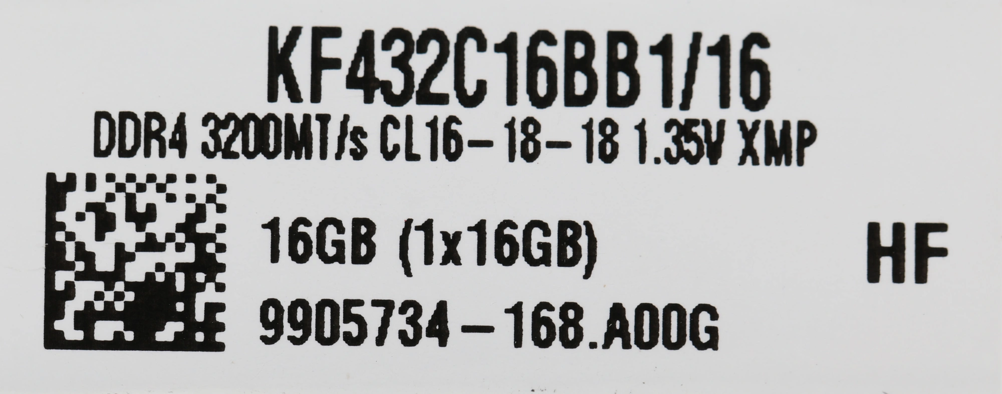 Память DDR4 16Gb 3200MHz Kingston KF432C16BB1/16 Fury Beast Black RTL Gaming PC4-25600 CL16 DIMM 288-pin 1.35В dual rank с радиатором Ret