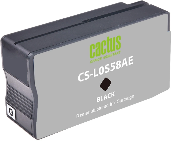 Картридж струйный Cactus CS-L0S58AE 953 черный (58мл) для HP OJ 7720 Pro/7730/7740/8210