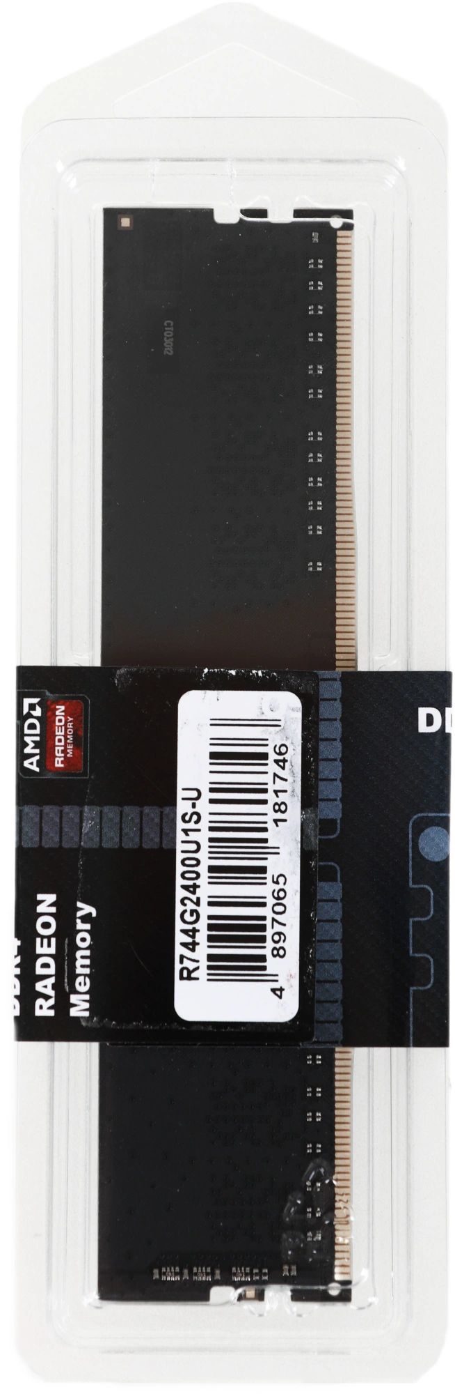 Память DDR4 4Gb 2400MHz AMD R744G2400U1S-U Radeon R7 Performance Series RTL PC4-19200 CL16 DIMM 288-pin 1.2В Ret