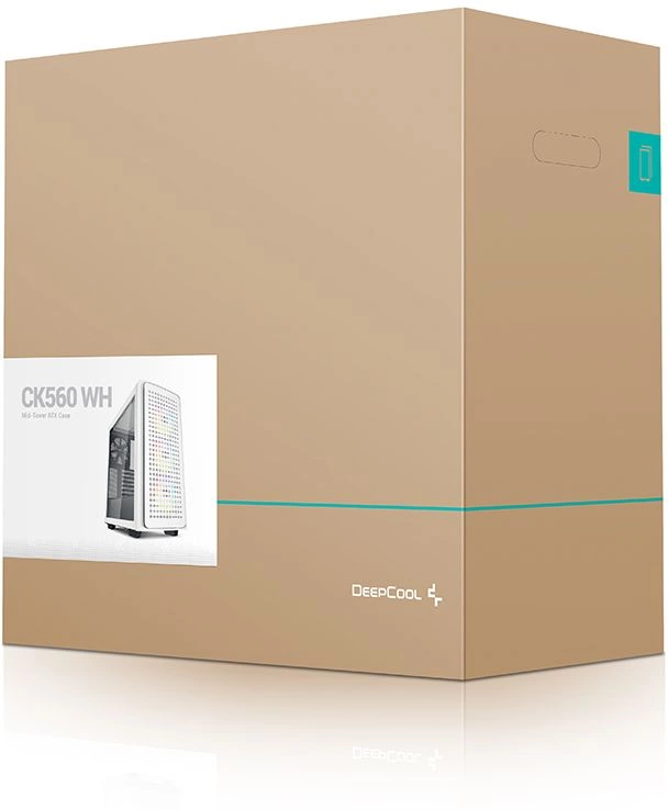 Корпус Deepcool CK560 WH белый без БП ATX 3x120mm 4x140mm 2xUSB3.0 audio bott PSU