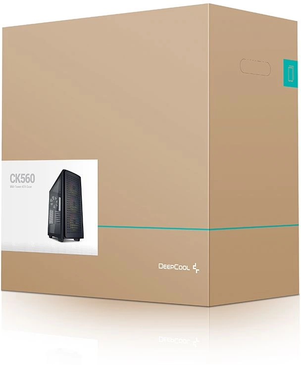 Корпус Deepcool CK560 черный без БП ATX 3x120mm 4x140mm 2xUSB3.0 audio bott PSU