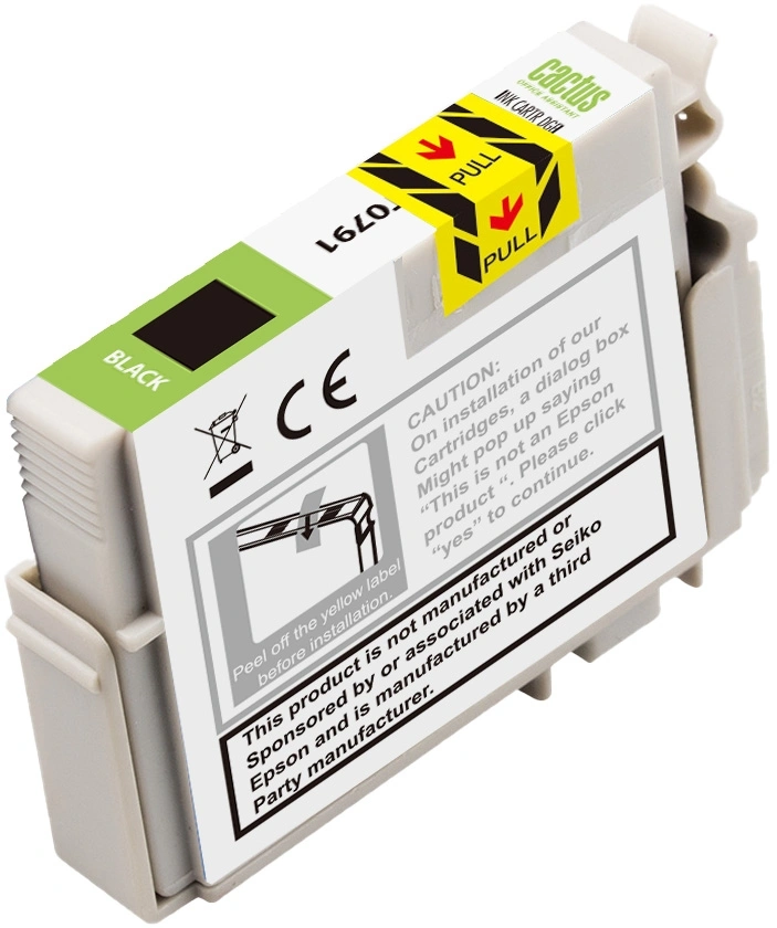 Картридж струйный Cactus CS-EPT0791 T0791 черный (13.8мл) для Epson Stylus Photo 1400/1500/PX700/710