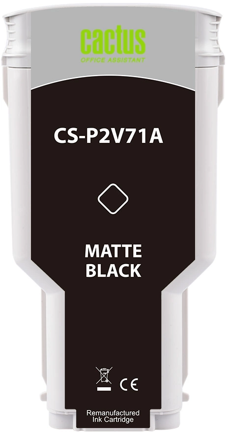 Картридж струйный Cactus CS-P2V71A №730 черный матовый (300мл) для HP Designjet T1600/1700/2600