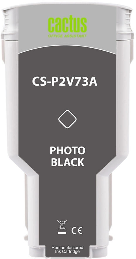Картридж струйный Cactus CS-P2V73A №730 фото черный (300мл) для HP Designjet T1600/1700/2600