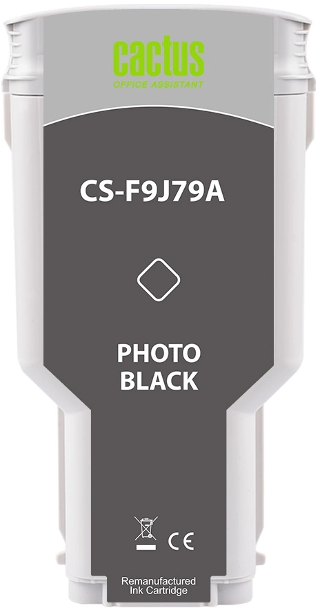 Картридж струйный Cactus CS-F9J79A 727 XXL фото черный (300мл) для HP DJ T920/T930/T1500/T1530/T2500/T2530