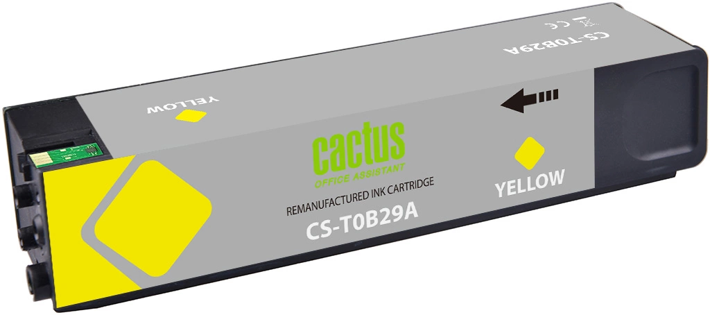 Картридж струйный Cactus CS-T0B29A 982X желтый (223мл) для HP PageWide 765dn/780 Enterprise Color