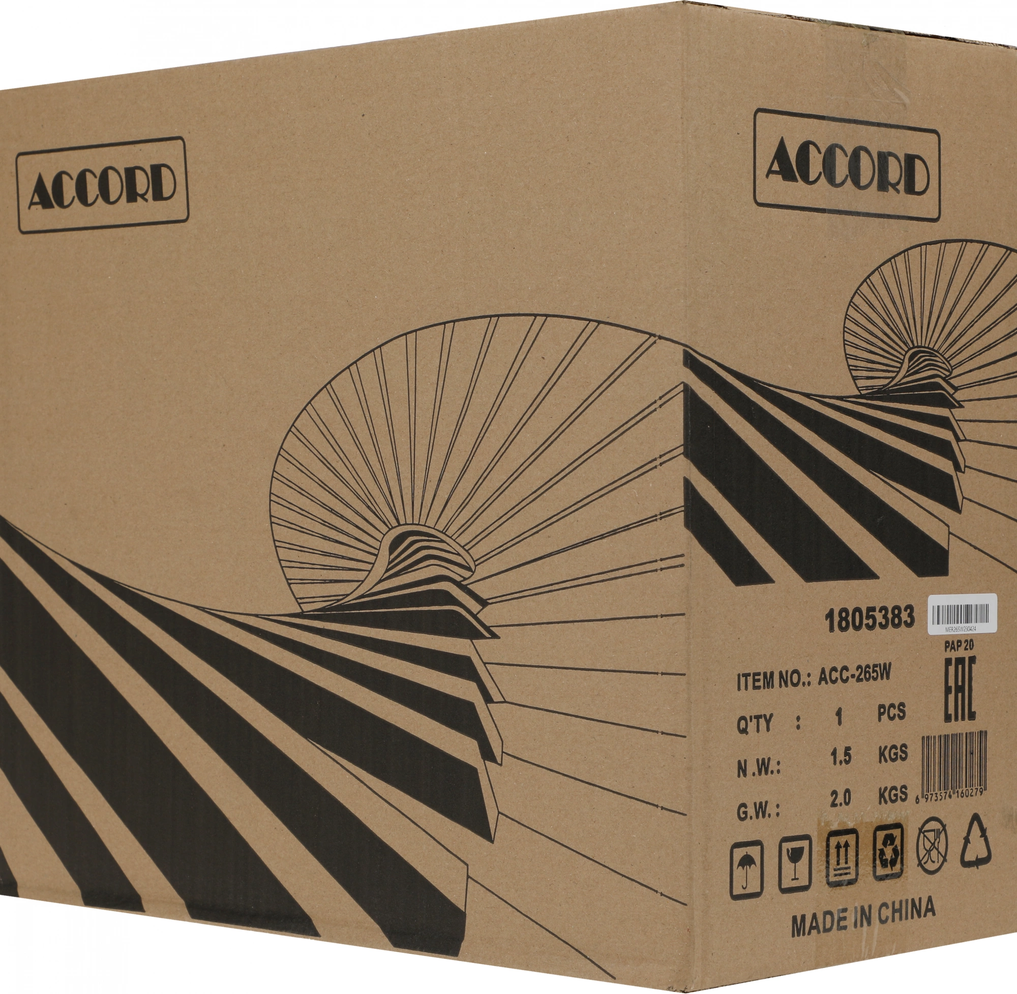 Корпус Accord ACC-265W белый без БП mATX 1x80mm 2x120mm 2xUSB2.0 1xUSB3.0 audio